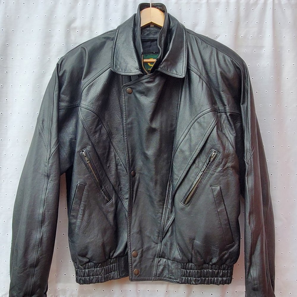 Like New Men's I.C.I. Leather Jacket w/ detachable Vest Liner SZ L